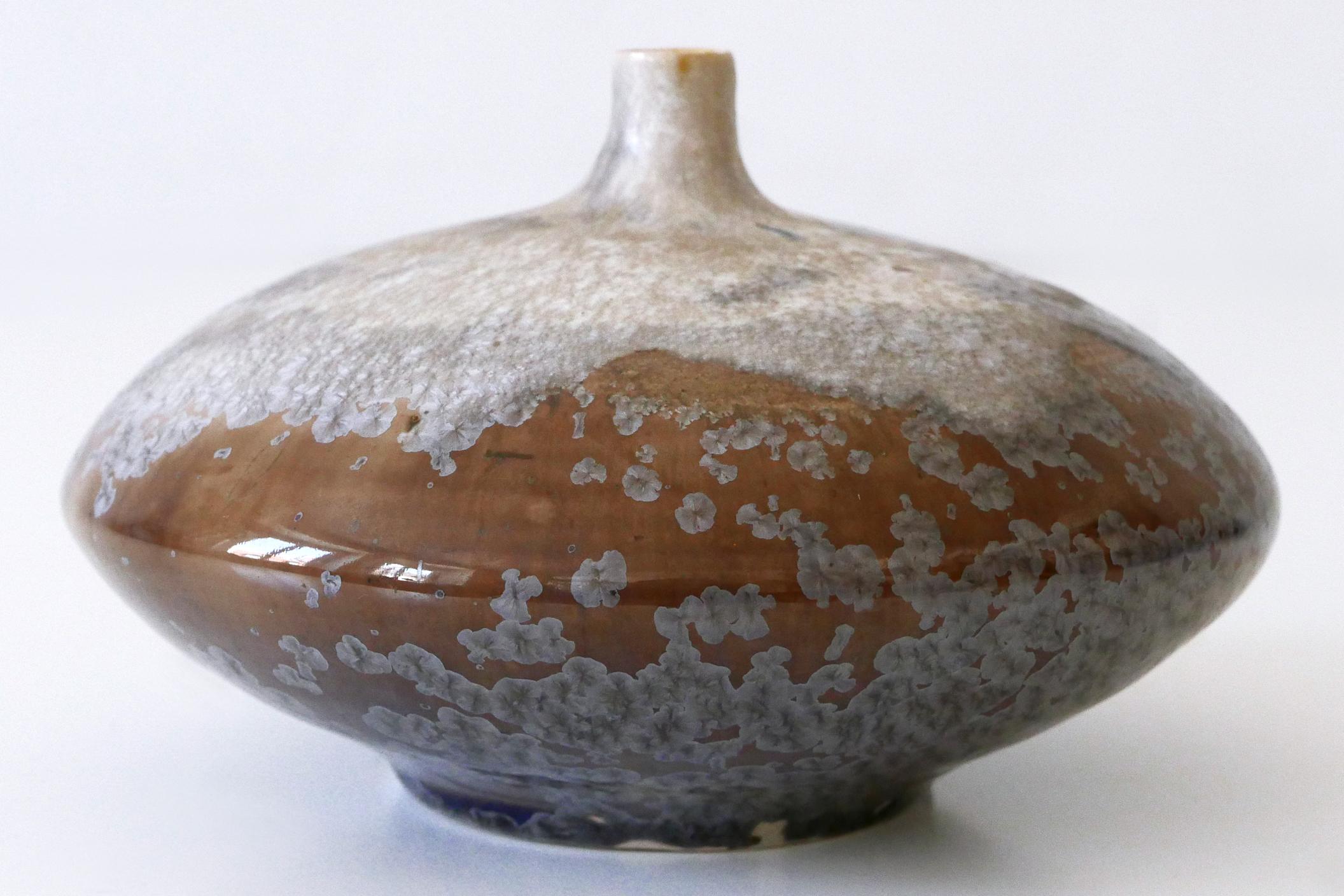 Vintage Studio Pottery Ceramic Vase No 05 by Ilse Ludwig-Korbel Germany 1980s In Good Condition For Sale In Munich, DE