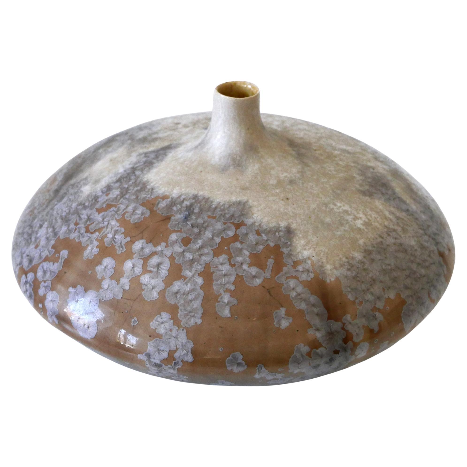 Vaso vintage in ceramica Studio Pottery No 05 di Ilse Ludwig-Korbel Germania anni '80