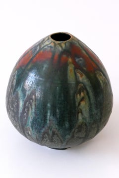 Vintage Studio Pottery Keramikvase Nr. 09 von Ilse Ludwig-Korbel Deutschland 1986
