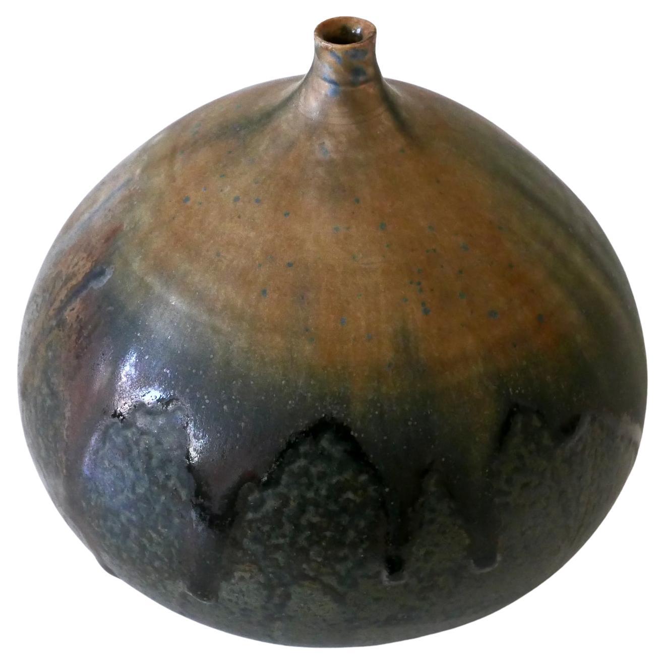 Vintage Studio Pottery Keramikvase Nr. 10 von Ilse Ludwig-Korbel Deutschland 1984