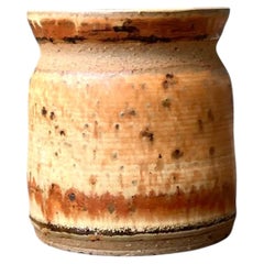 Vaso in ceramica smaltata, realizzato in stile vintage da Studio Pottery