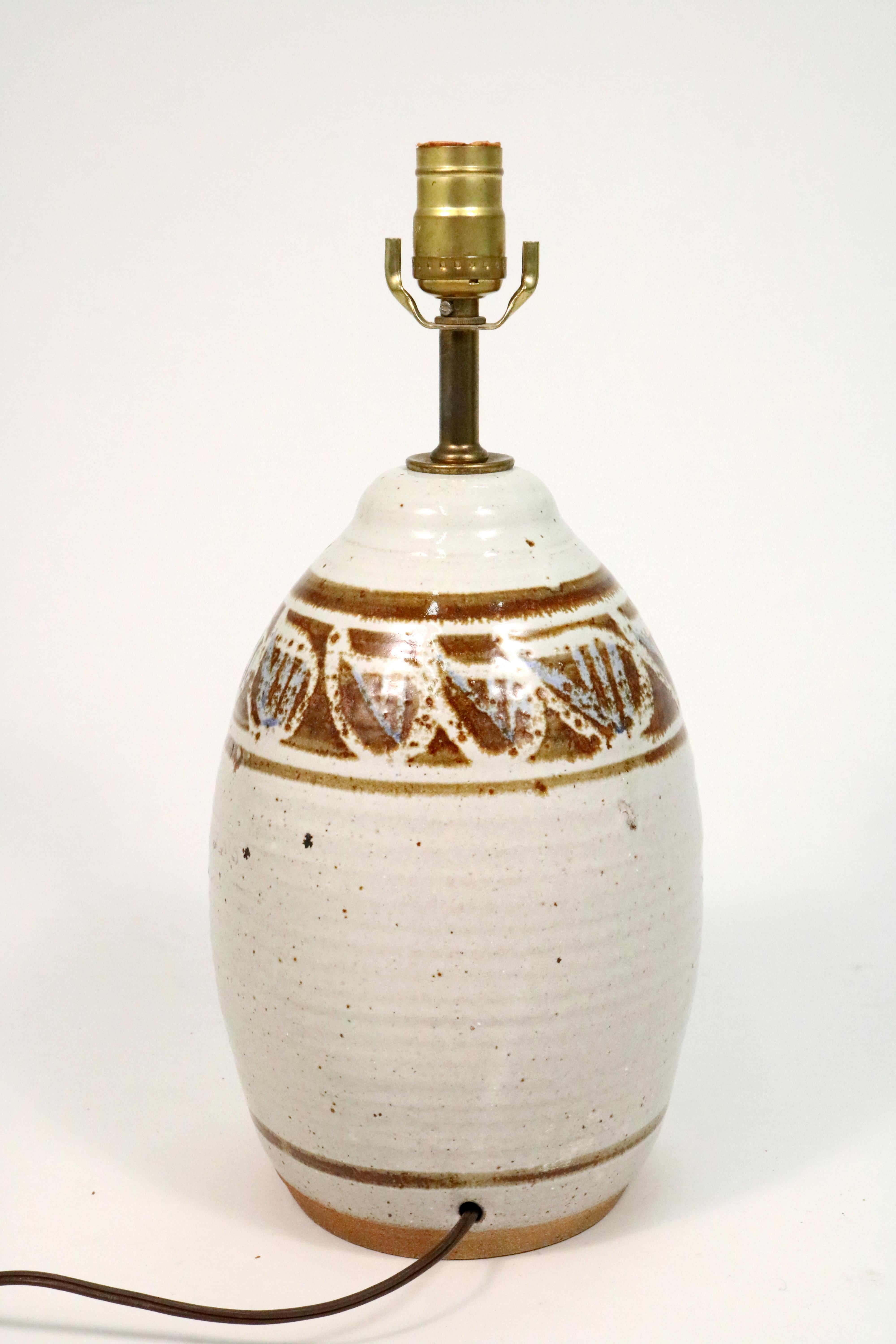 vintage pottery lamps