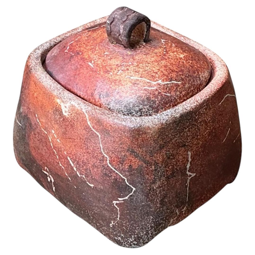 Vintage Studio Pottery Lidded Ceramic Jar