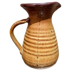 Studio Pottery Vintage Brocca di terracotta Rustico Agriturismo