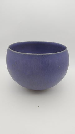 Vintage Studio Pottery Saturated Cobalt Matte Ceramic Bowl