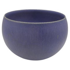 Vintage Studio Pottery Saturated Cobalt Matte Ceramic Bowl
