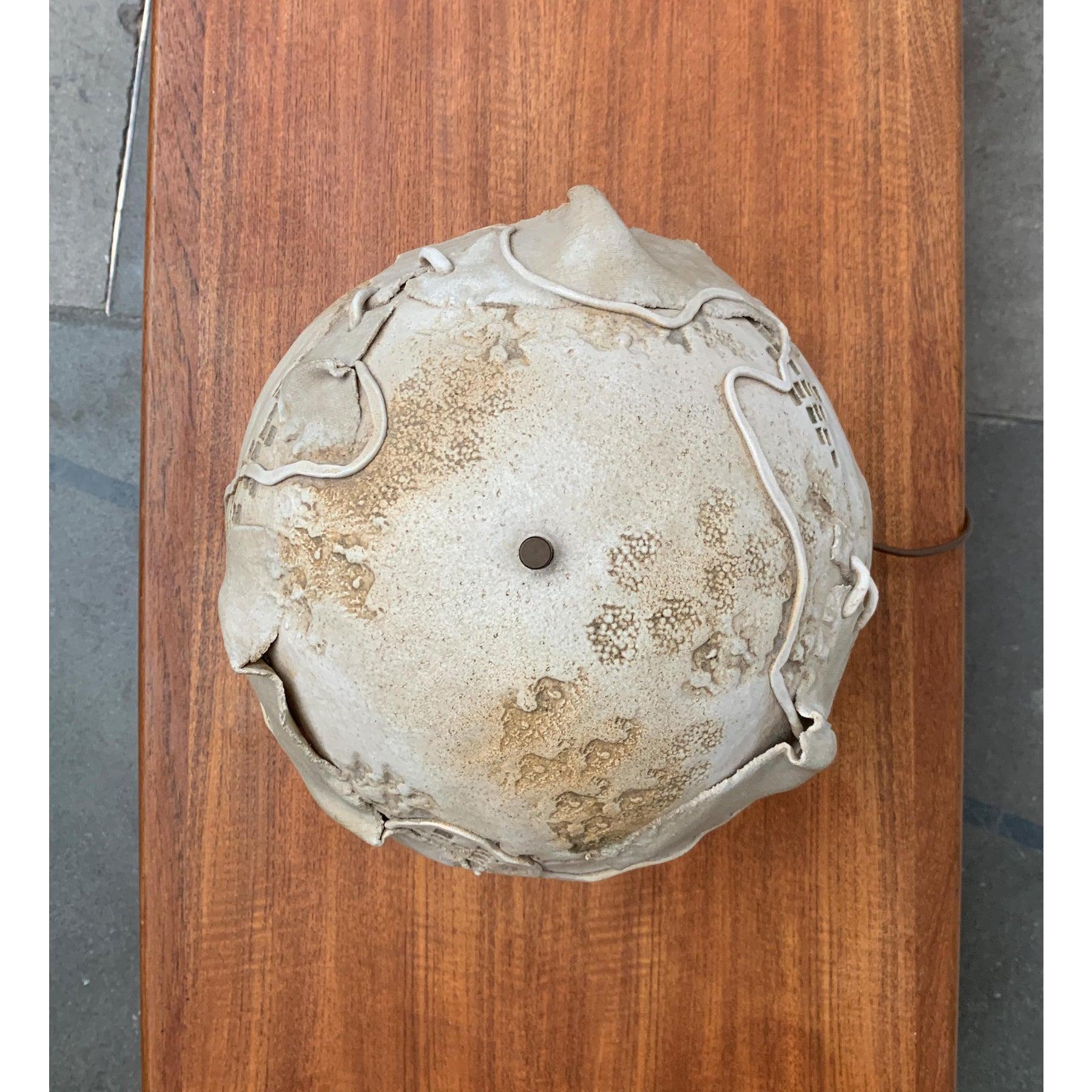 Lampe de table champignon sculpturale vintage Studio Pottery, 1970 en vente 6