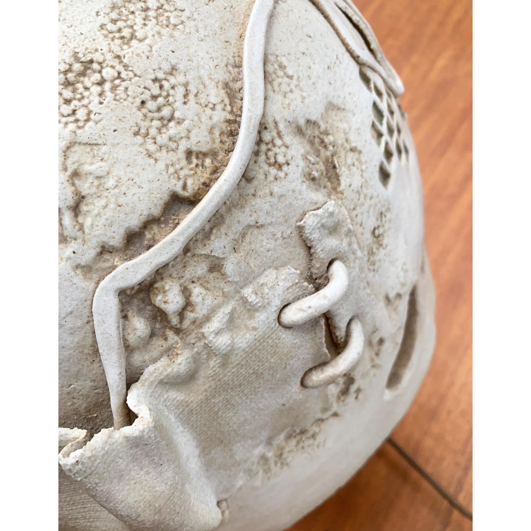 Lampe de table champignon sculpturale vintage Studio Pottery, 1970 en vente 2