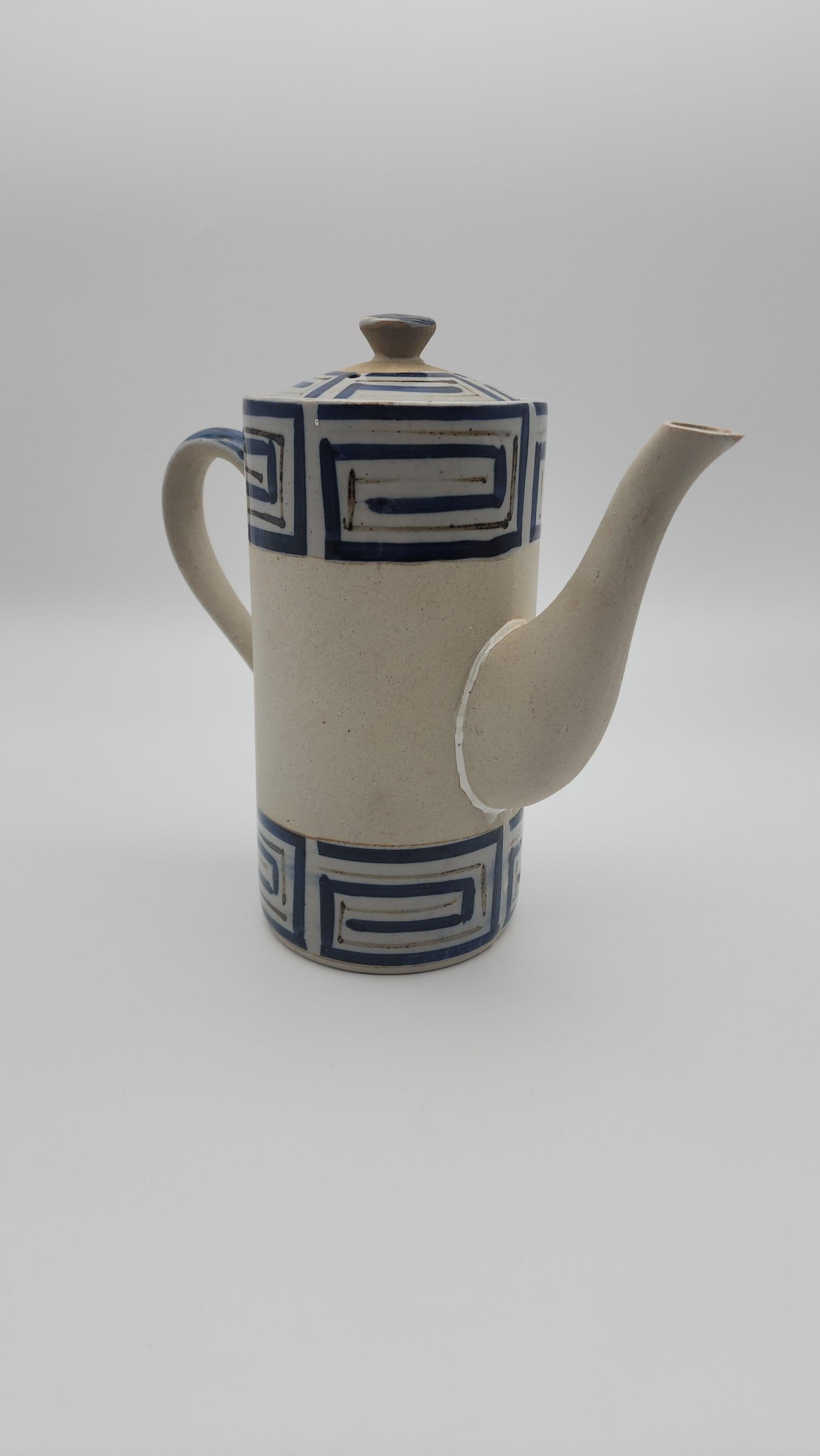 Vintage Studio Pottery Teekanne im Angebot 3