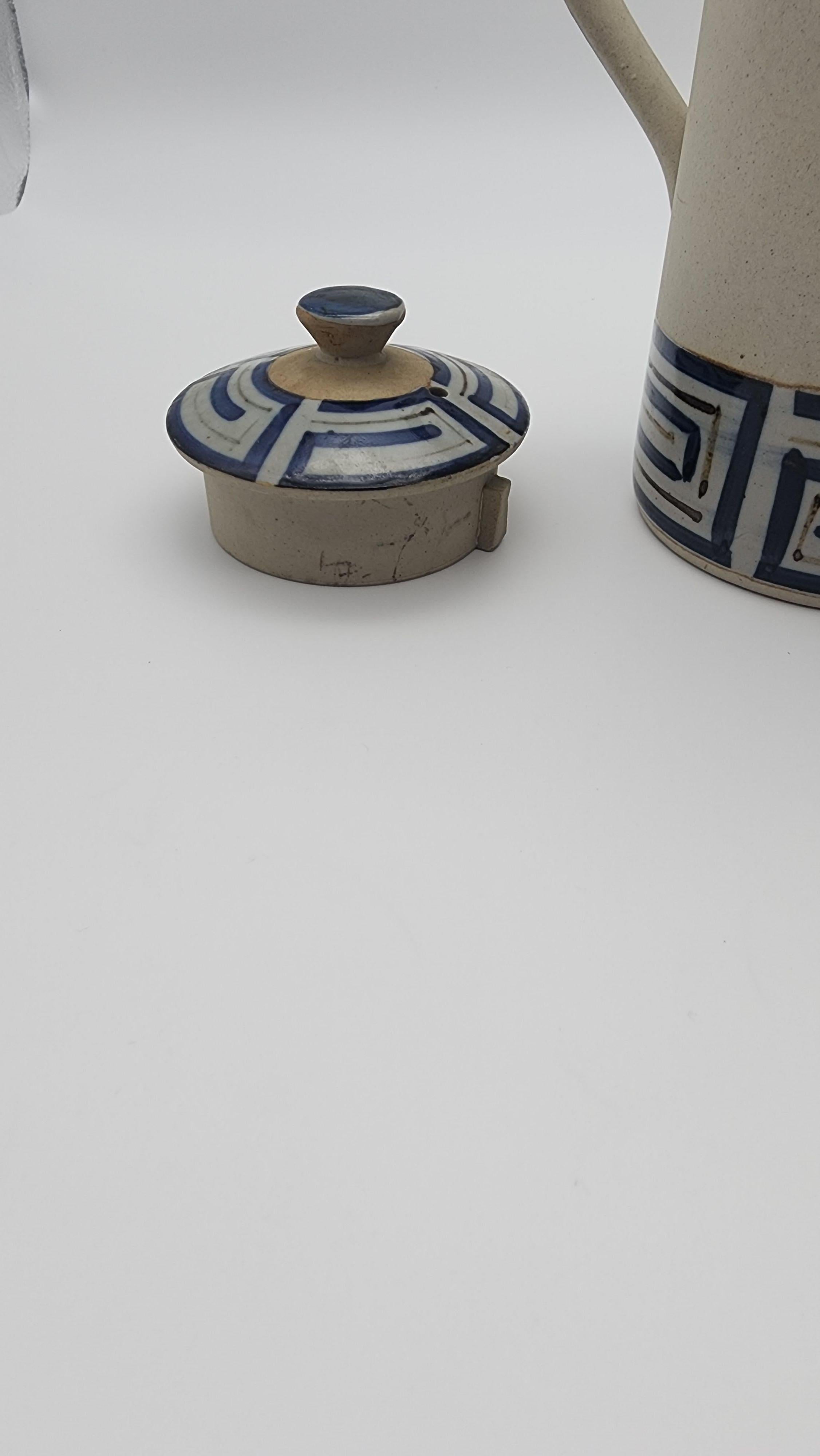 Vintage Studio Pottery Teekanne (Ende des 20. Jahrhunderts) im Angebot
