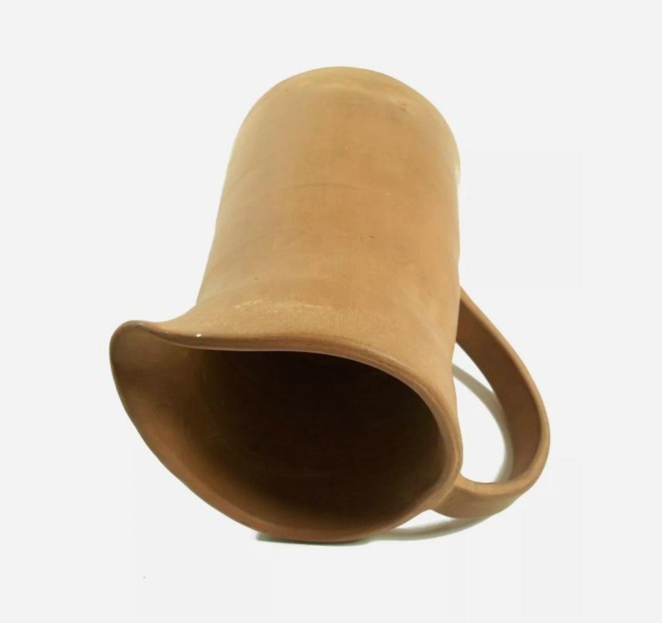 Jarra de terracota vintage Studio Pottery - Firmada - Canadá - Mediados del siglo XX Terracota en venta