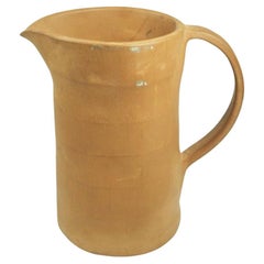 Vintage Studio Pottery Terracotta Pitcher - Signed - Canada - Mid 20th Century