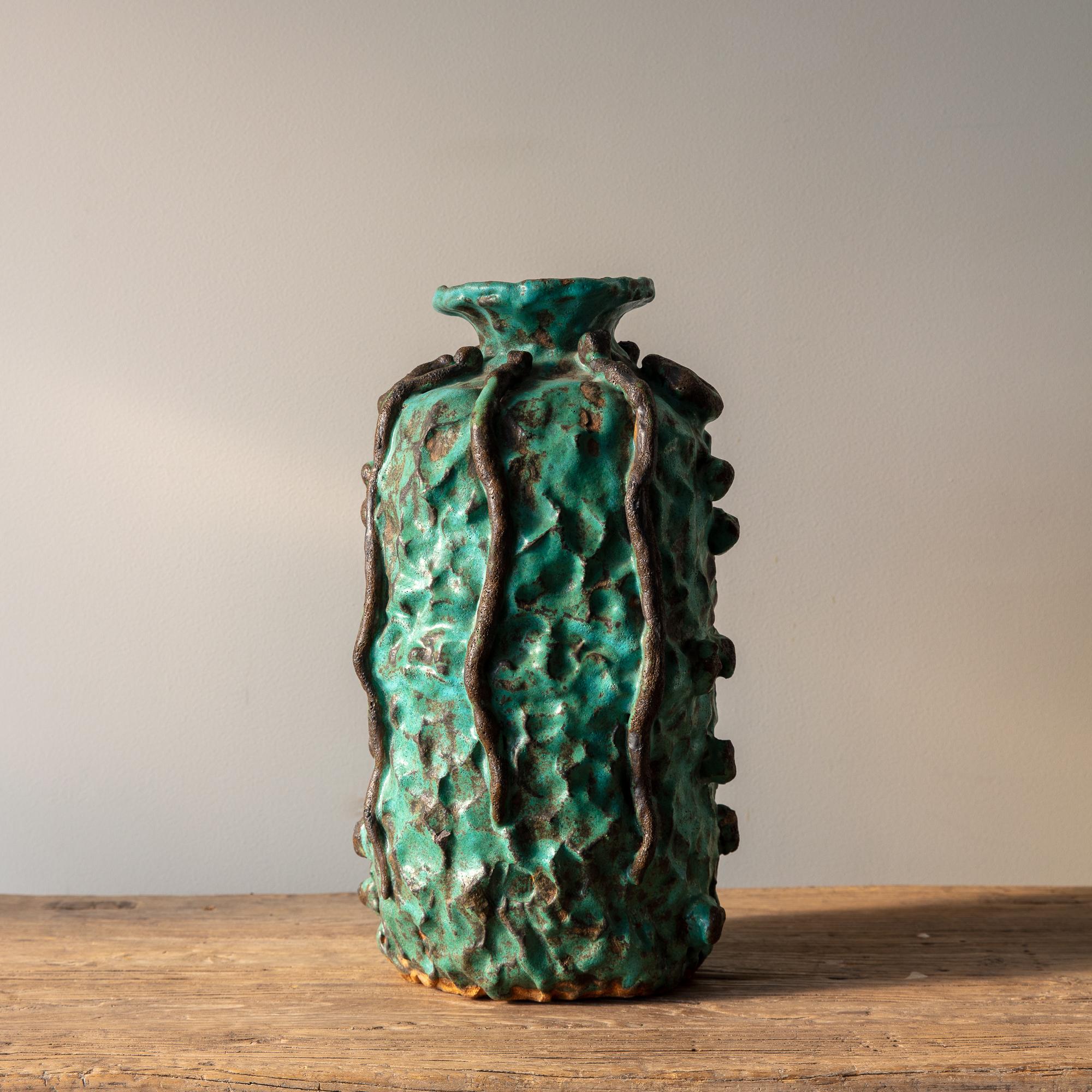 Vintage-Vase aus Studio-Keramik, extra groß im Zustand „Gut“ im Angebot in Seattle, WA