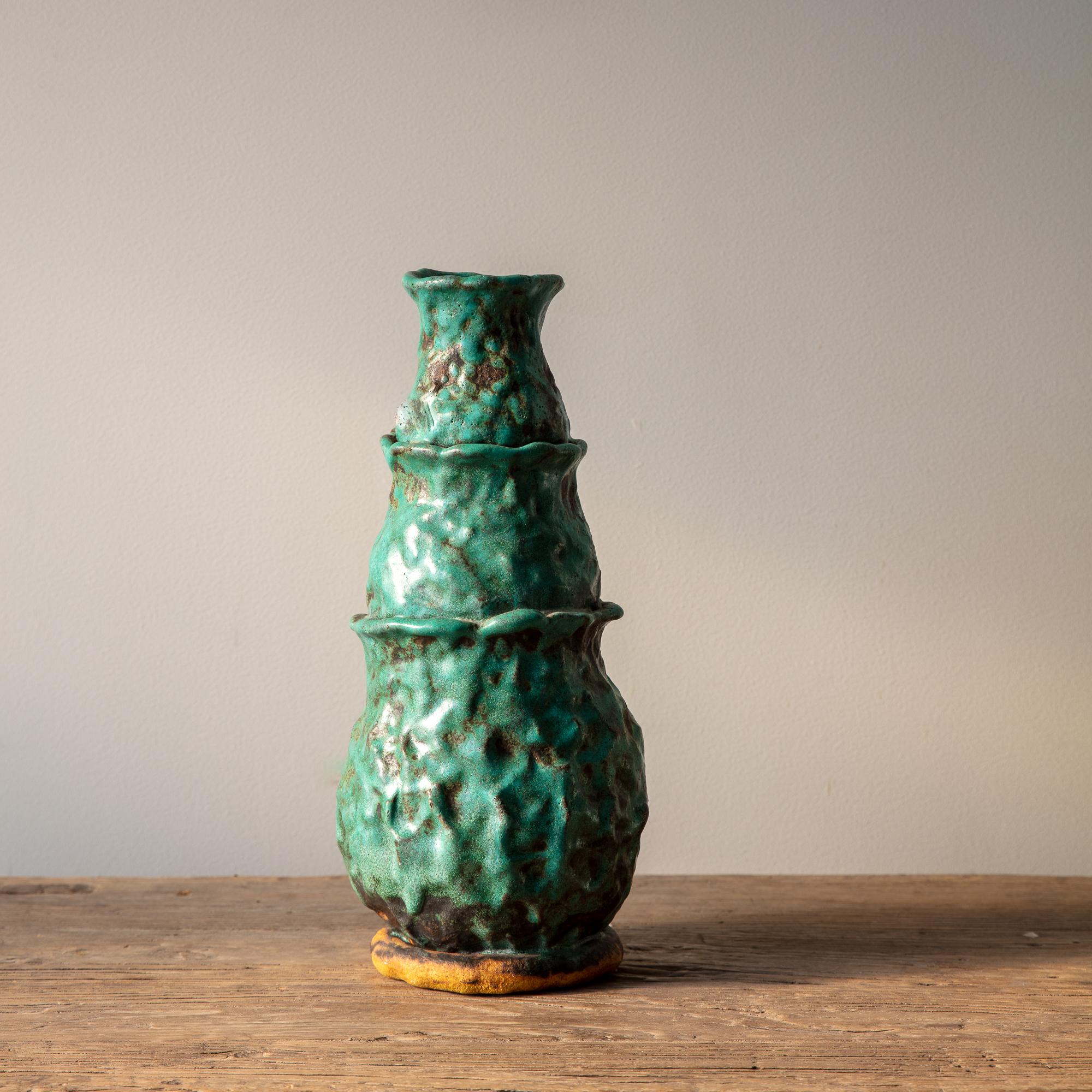 20th Century Vintage Studio Pottery Vase, Large For Sale