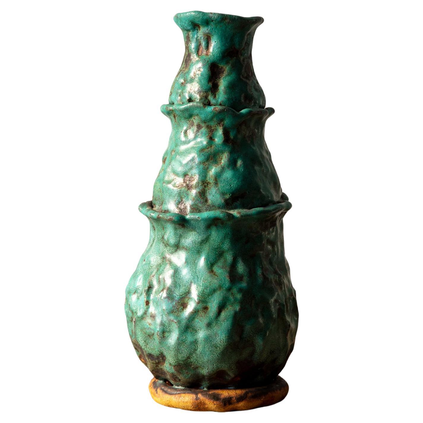 Vintage Studio Pottery Vase, Large For Sale