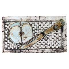 Vintage Studio Pottery Wall Plate, 1970s
