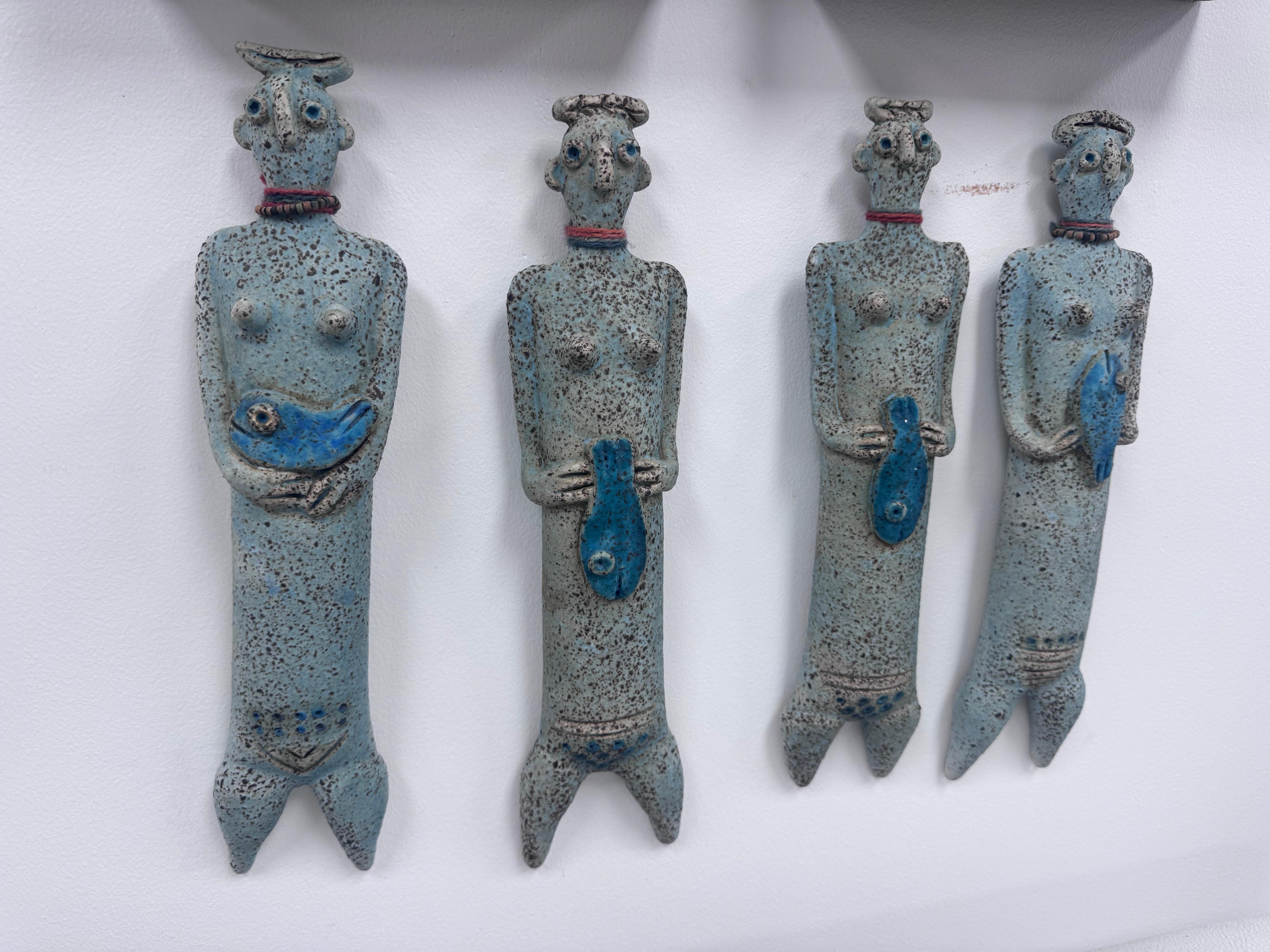 Vintage Studio Pottery Wall Sculptures Collection - Signed 20th Century Art im Angebot 1