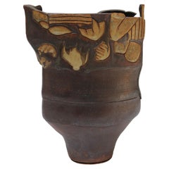 Vintage Studio Stoneware Sculptural Vase