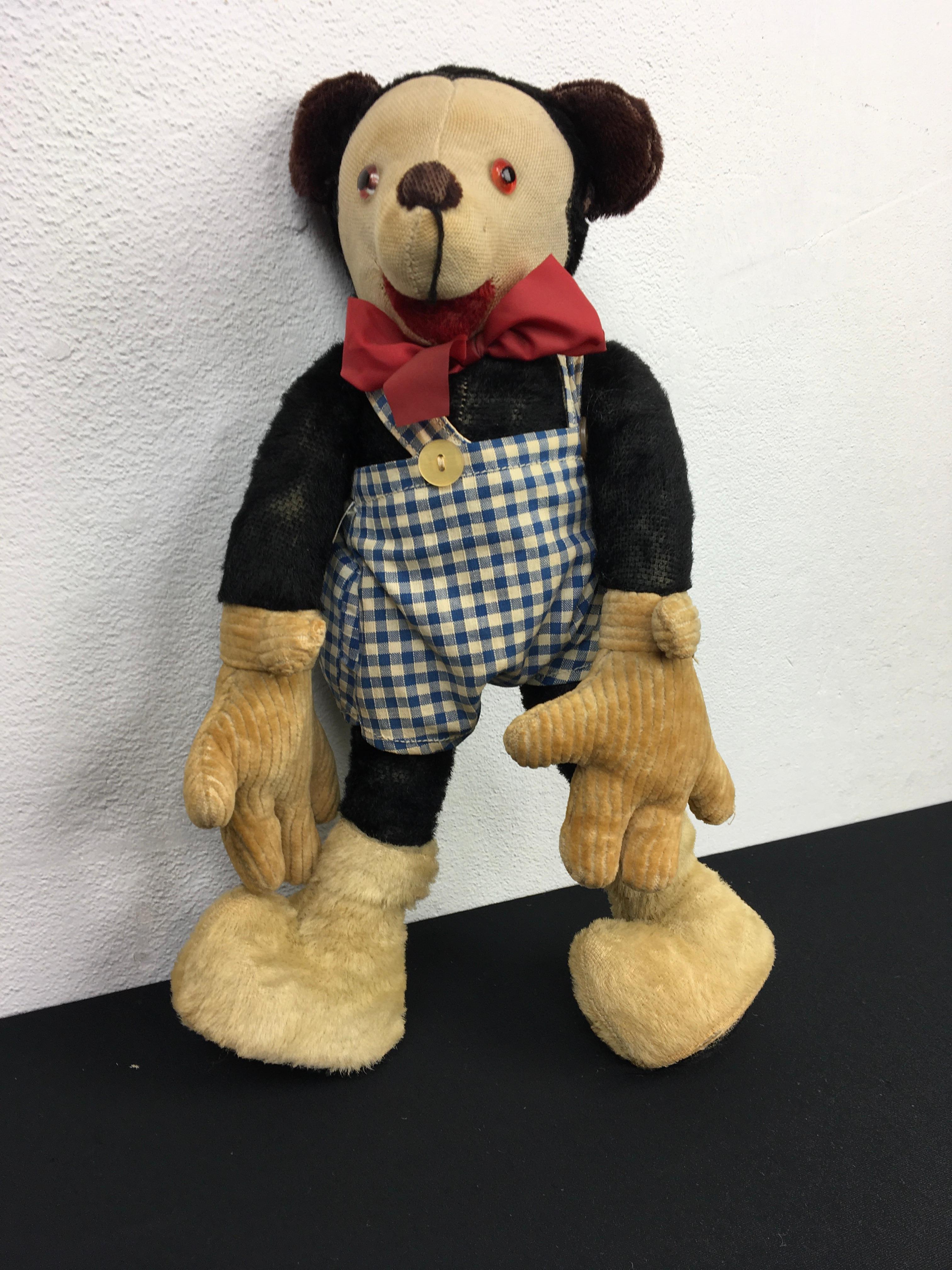 Vintage geraffte Mickey-Puppe, Kinderspielzeug  im Angebot 5