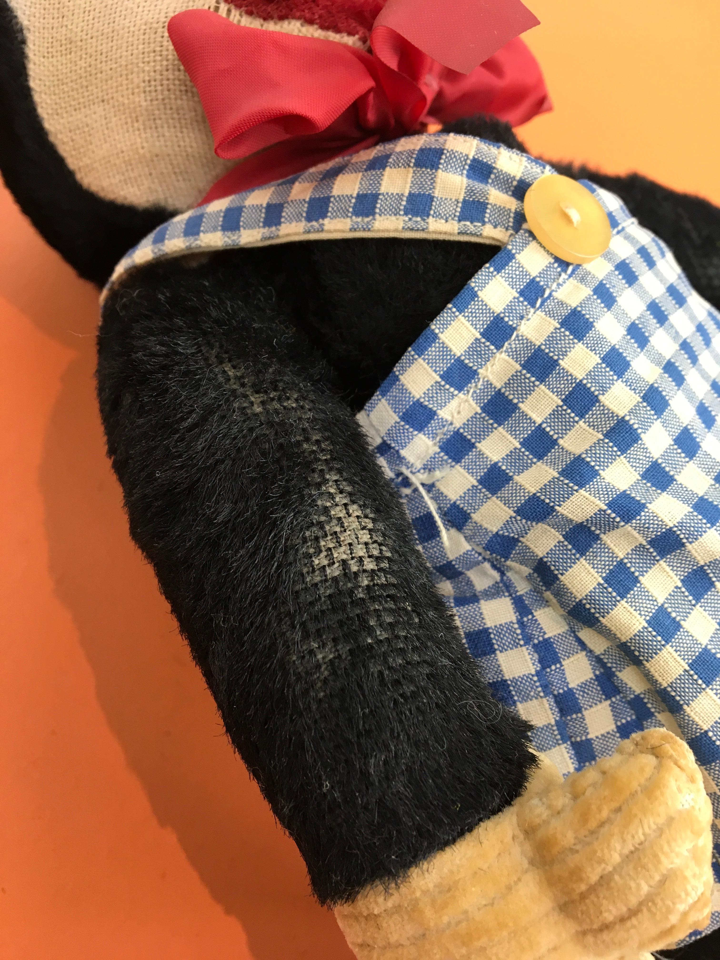 Vintage geraffte Mickey-Puppe, Kinderspielzeug  im Angebot 8
