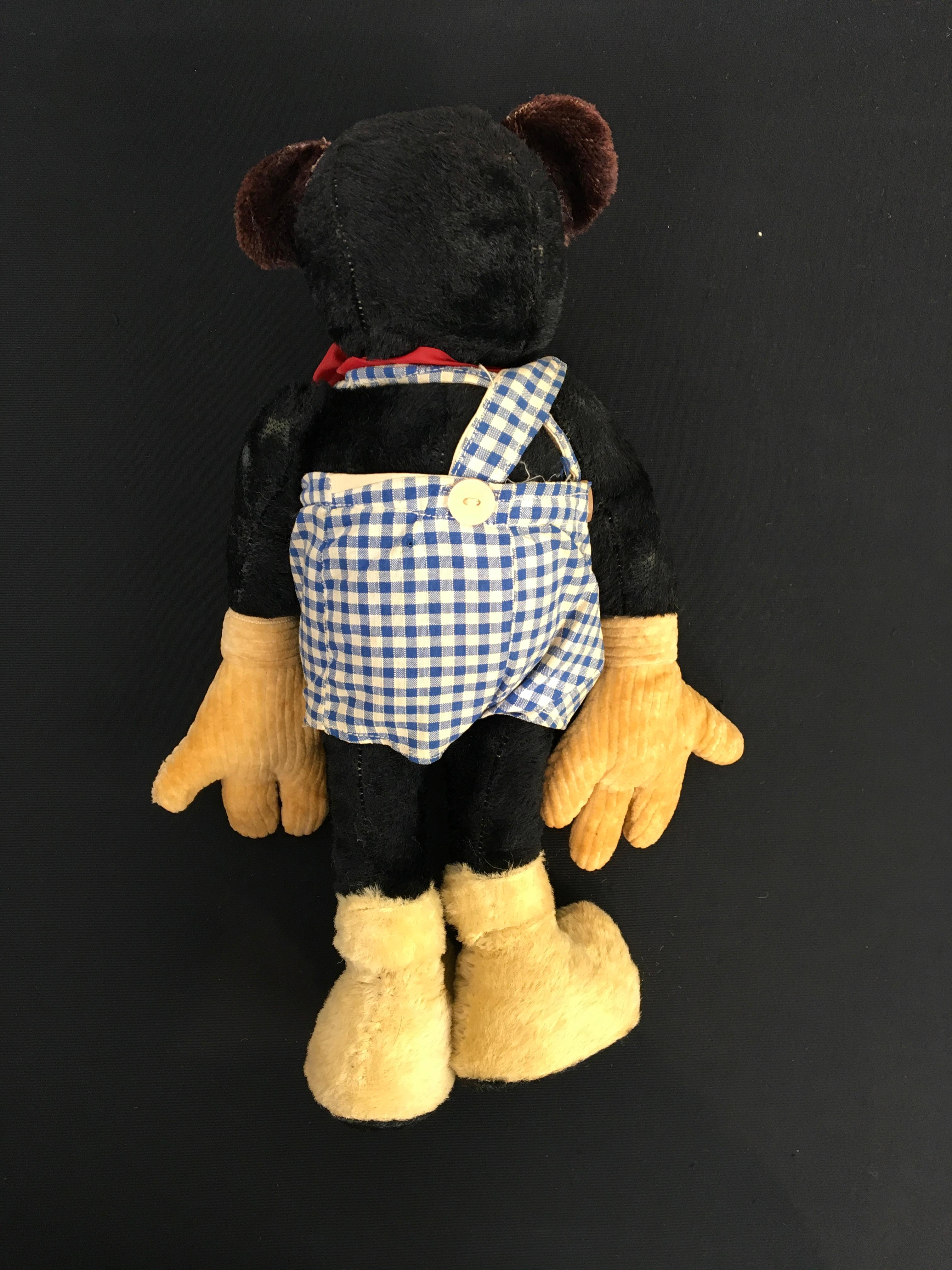 Vintage geraffte Mickey-Puppe, Kinderspielzeug  im Angebot 1