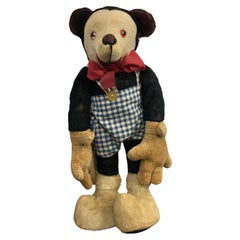 Vintage Stuffed Mickey Doll, Children's Toy 