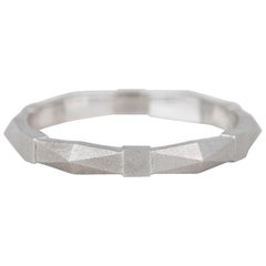 Geometrischer Vintage-Hochzeitsring im Vintage-Stil aus 14 Karat Gold für Männer und Frauen
