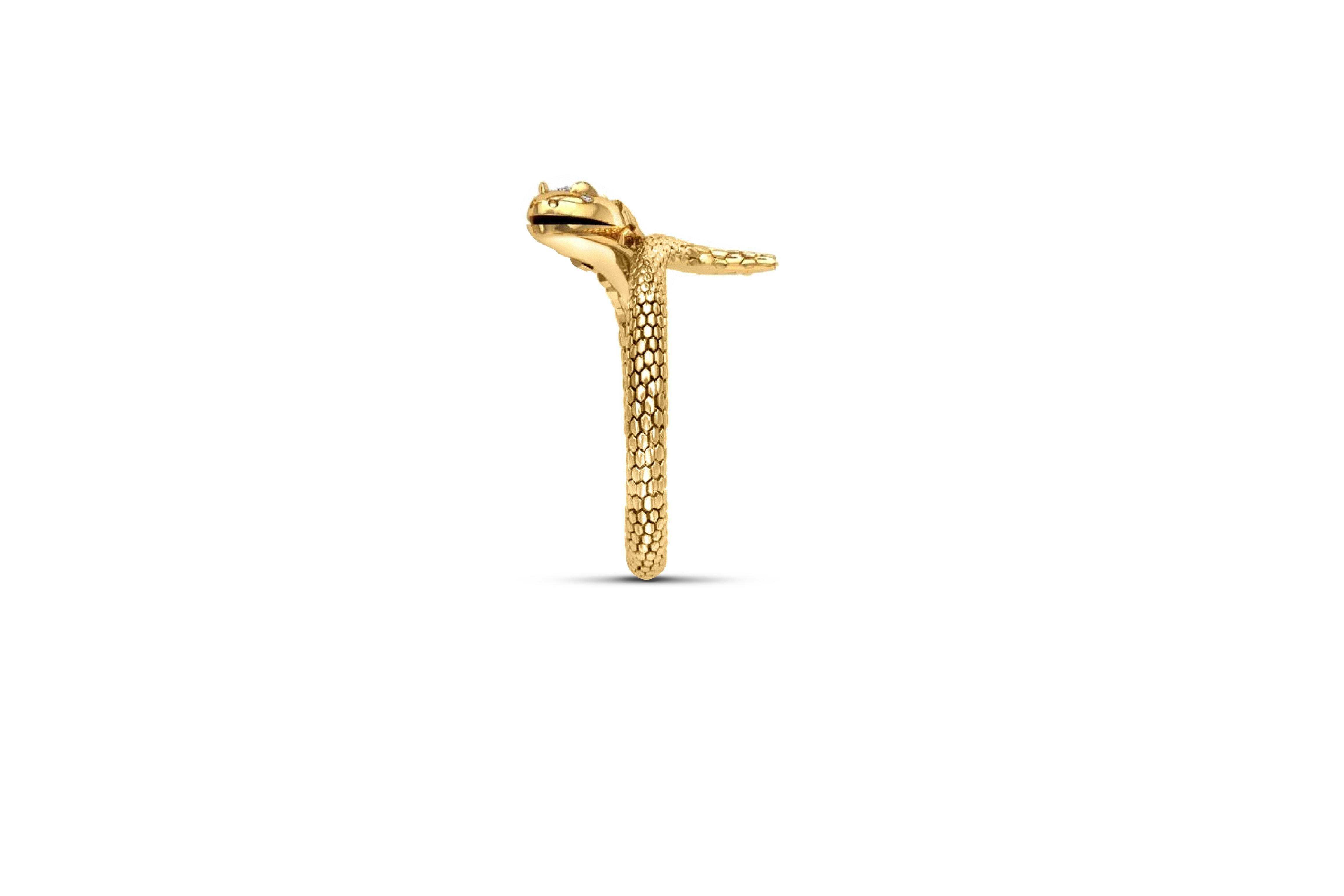 For Sale:  Vintage style 14k gold Snake Ring 4