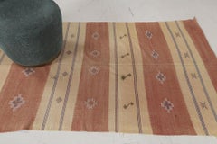 Vintage Style African Tribal Flat Weave Kilim