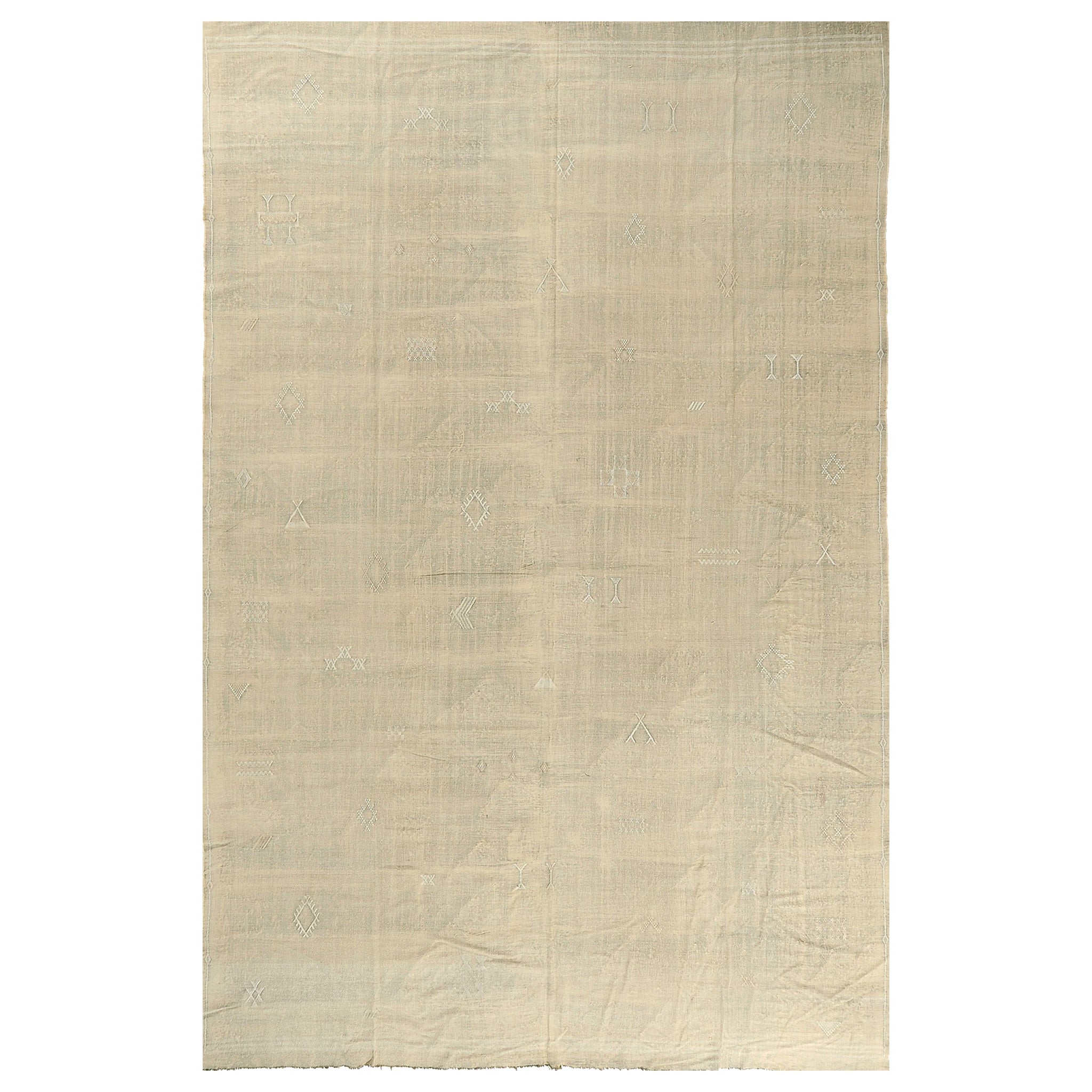 Kilim tribale africano a trama piatta in stile vintage