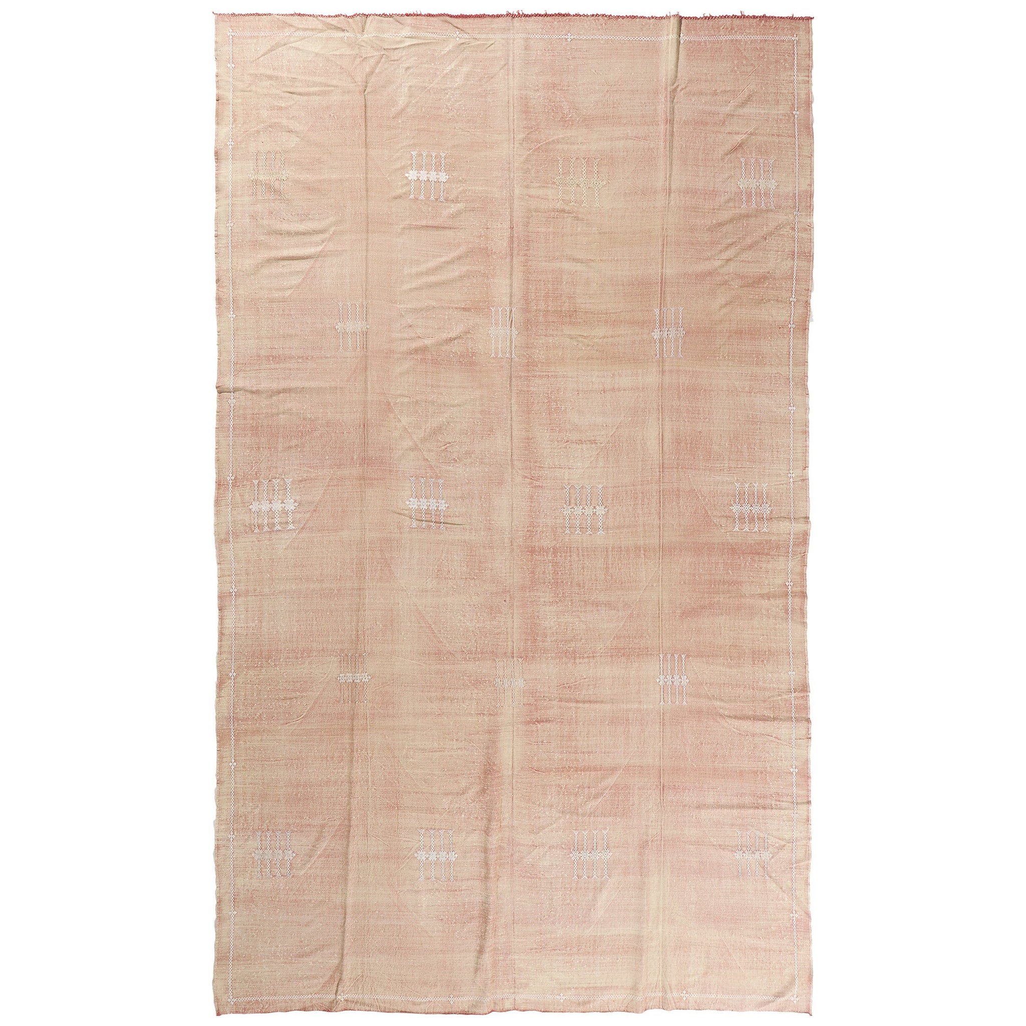 Kilim tribale africano a trama piatta in stile vintage