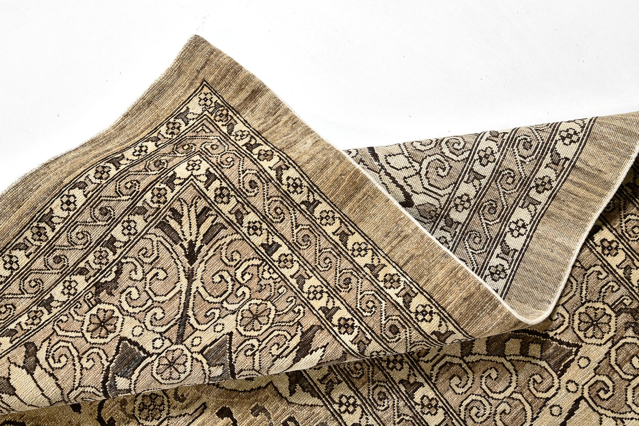 XXIe siècle et contemporain Tapis vintage de style néo- Agra en vente