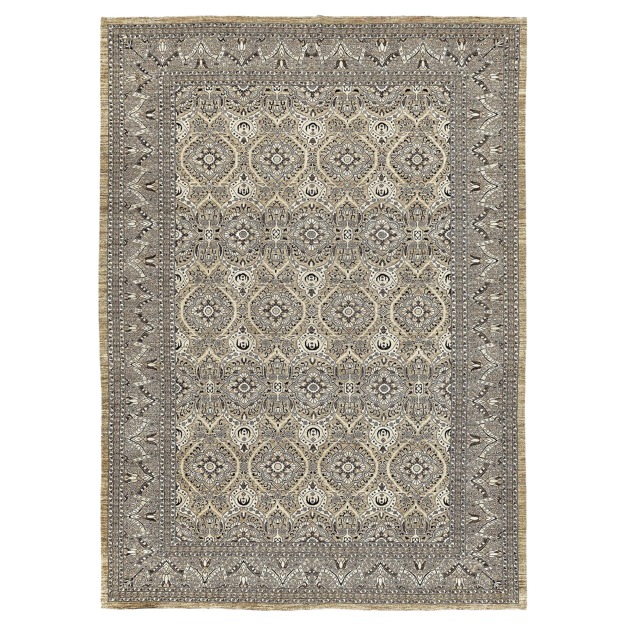 Vintage Style Agra Revival Rug For Sale