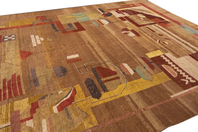 Vintage Style Art Deco Style Rug For Sale at 1stdibs
