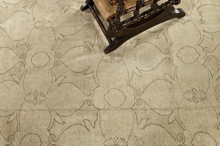 Style Craft Rug Pattern Vintage Style Arts and Crafts Rug D5265 For Sale at 1stDibs