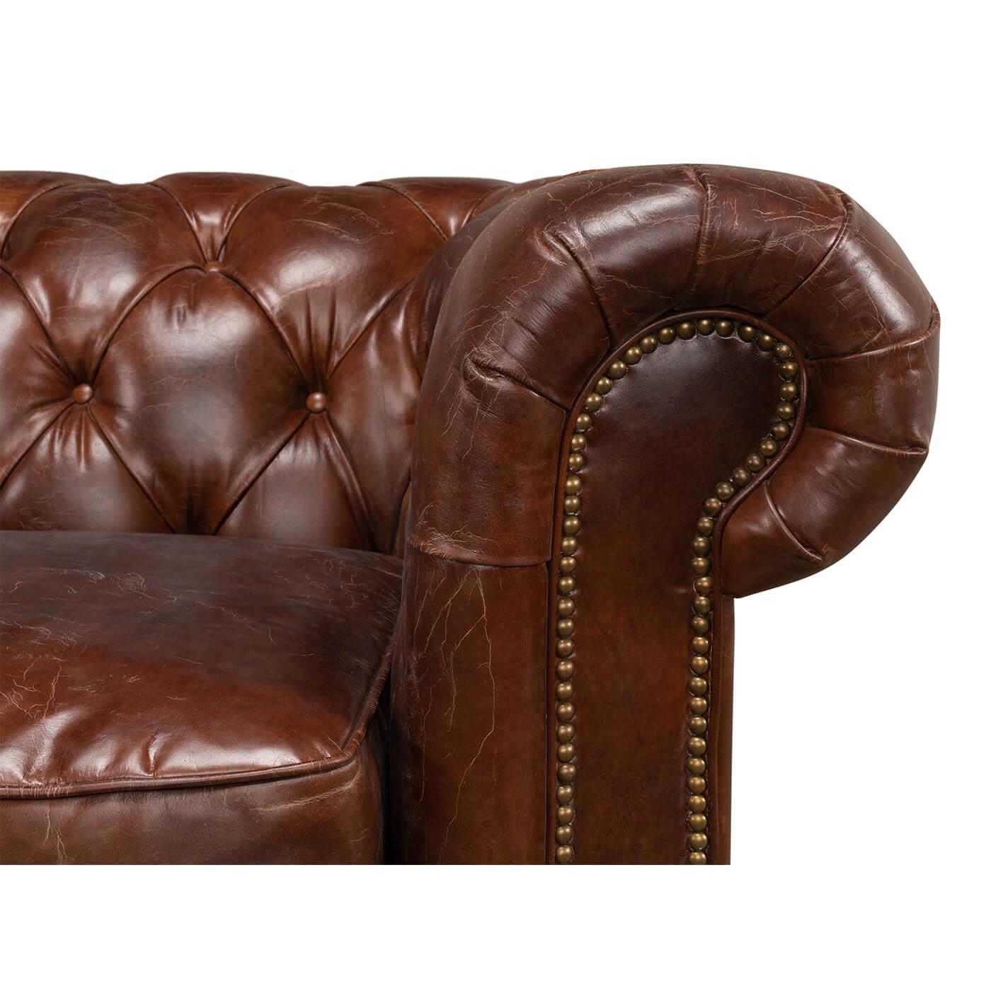 Vintage Style Classic Chesterfield Sofa For Sale at 1stDibs