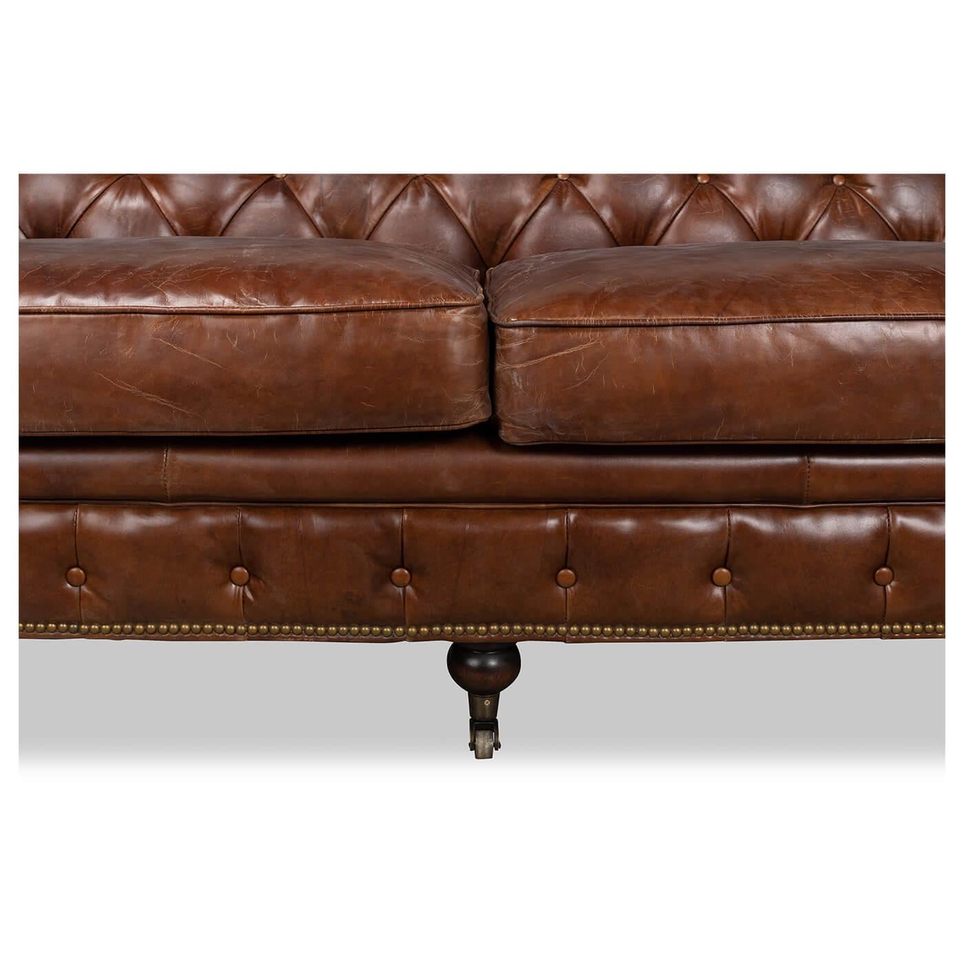 Vintage Style Classic Chesterfield Sofa For Sale at 1stDibs