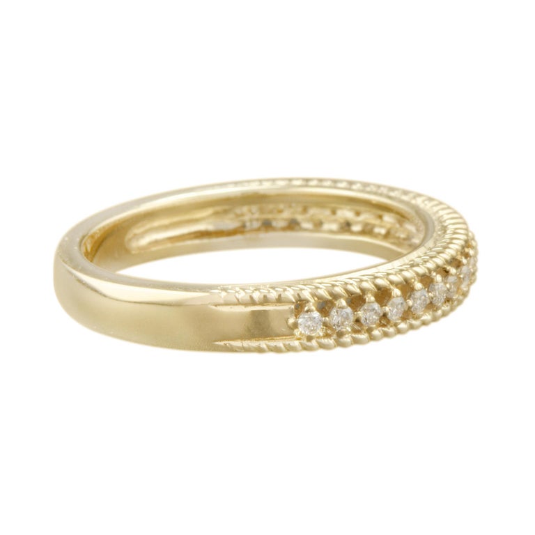 Customizable Vintage Style Diamond Half Eternity Wedding Band Ring in ...