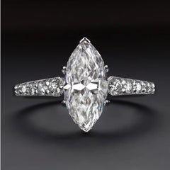 Vintage Style Diamond Solitaire Ring
