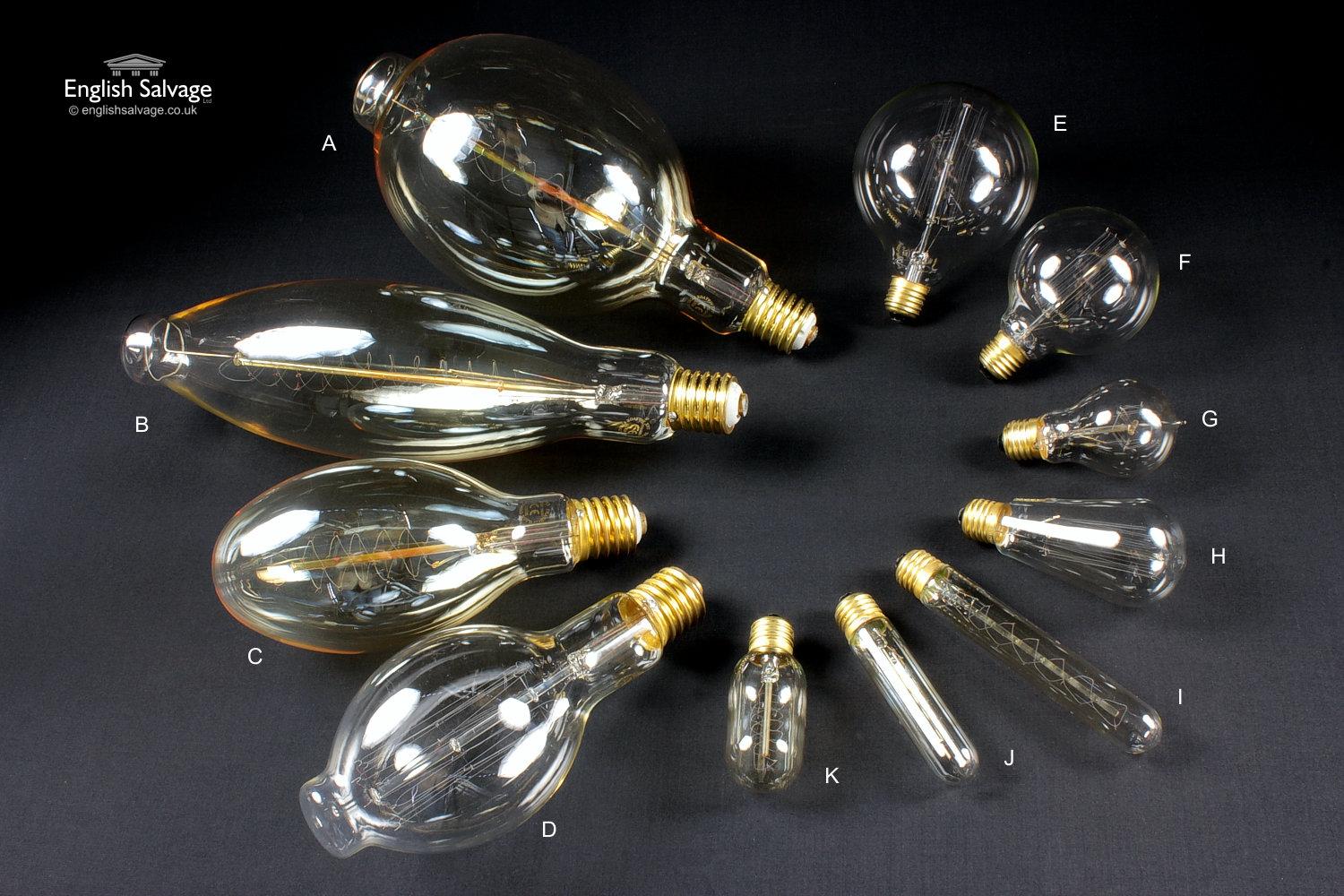 Vintage Style Filament Light Bulbs, 20th Century In Good Condition For Sale In London, GB
