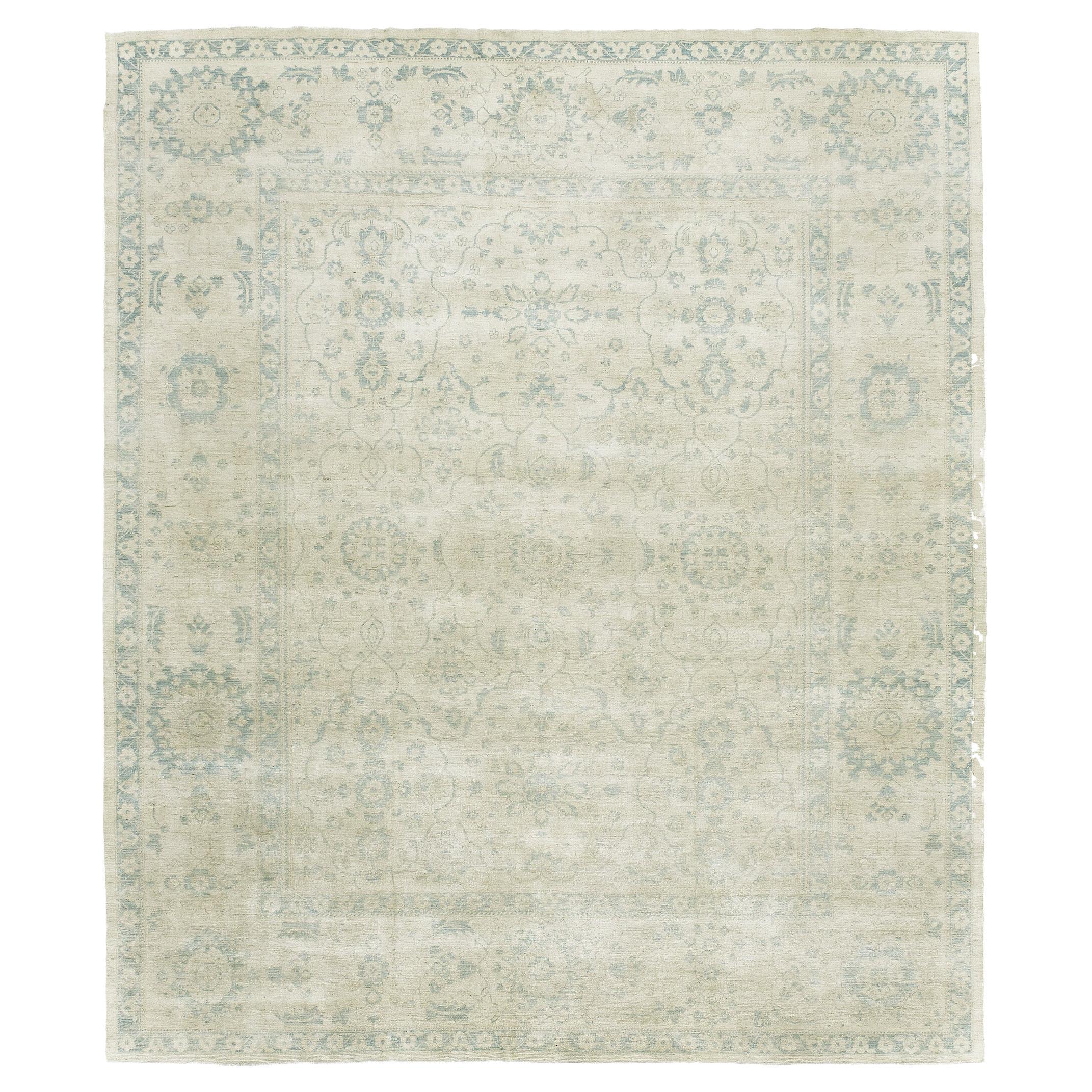 Vintage Style Floral Design Rug D5507 For Sale