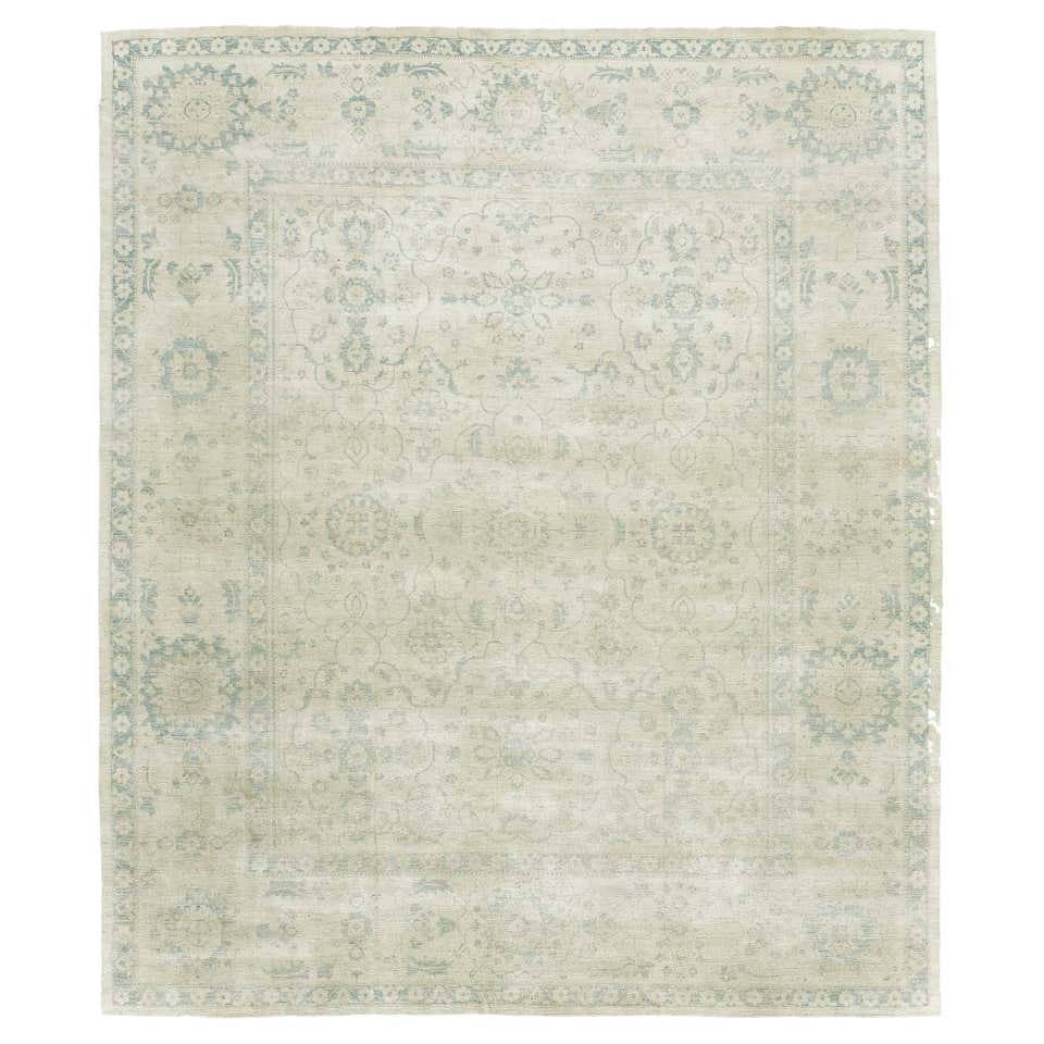Floral Vintage Muted Rug - 419 For Sale on 1stDibs