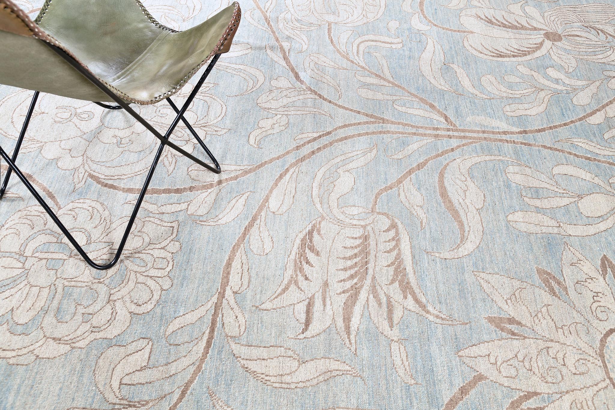 Lana Tappeto con design floreale in stile vintage in vendita