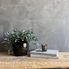 Vintage Stil glasiert Öl Keramik #91A