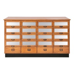 Vintage Style Haberdashery Drawers with Mirrored Fronts