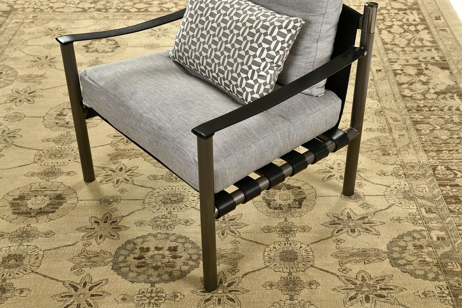 Alfombra de diseño Haji Jalili de estilo vintage Lana en venta