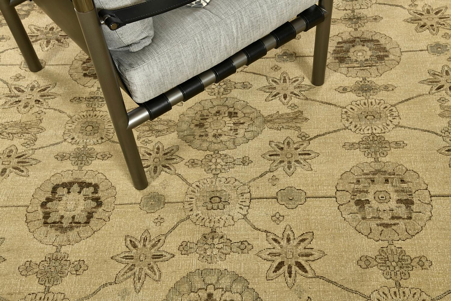 Alfombra de diseño Haji Jalili de estilo vintage en venta 1