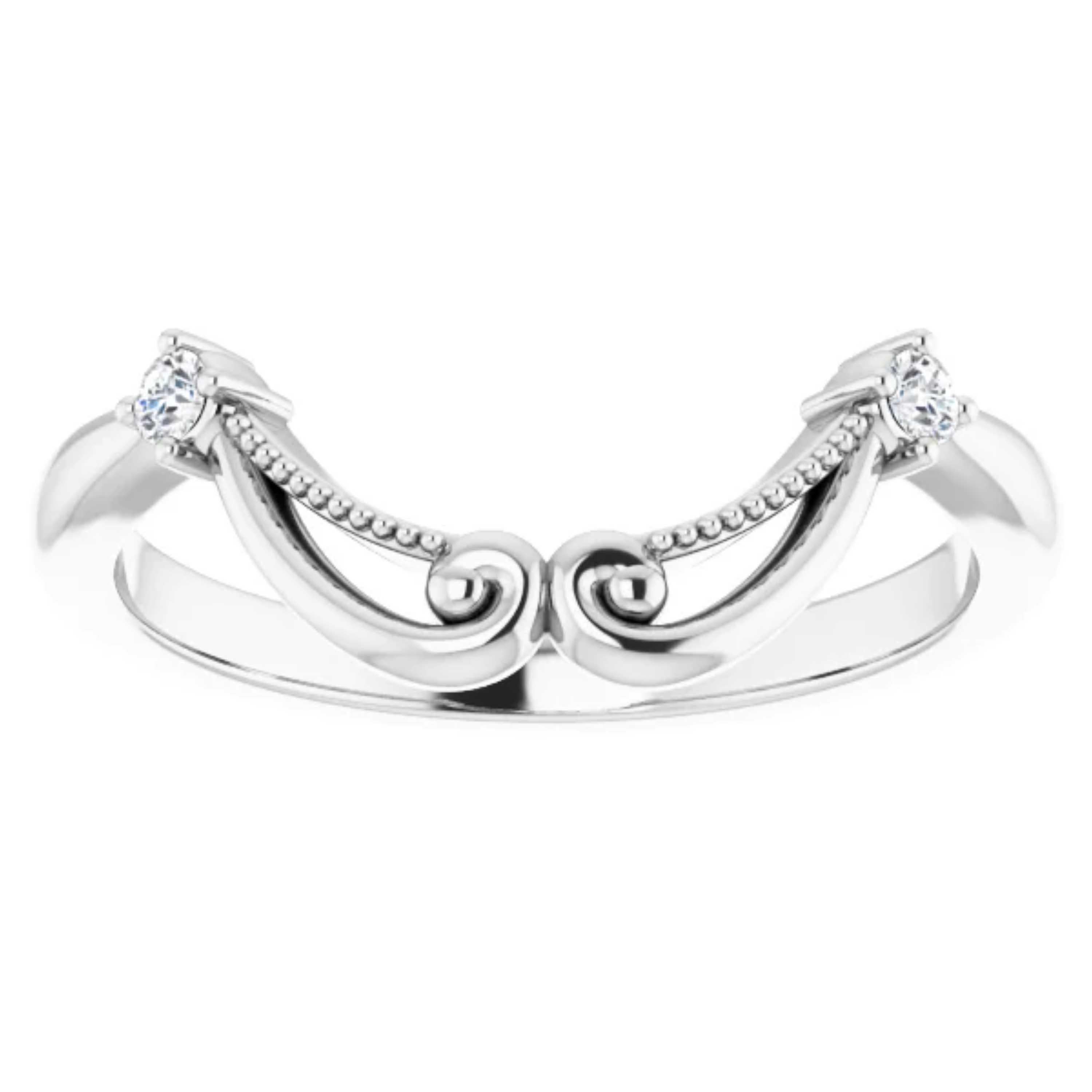 Women's Vintage Style Halo GIA Diamond Round Engagement Wedding Ring Set 18k White Gold For Sale