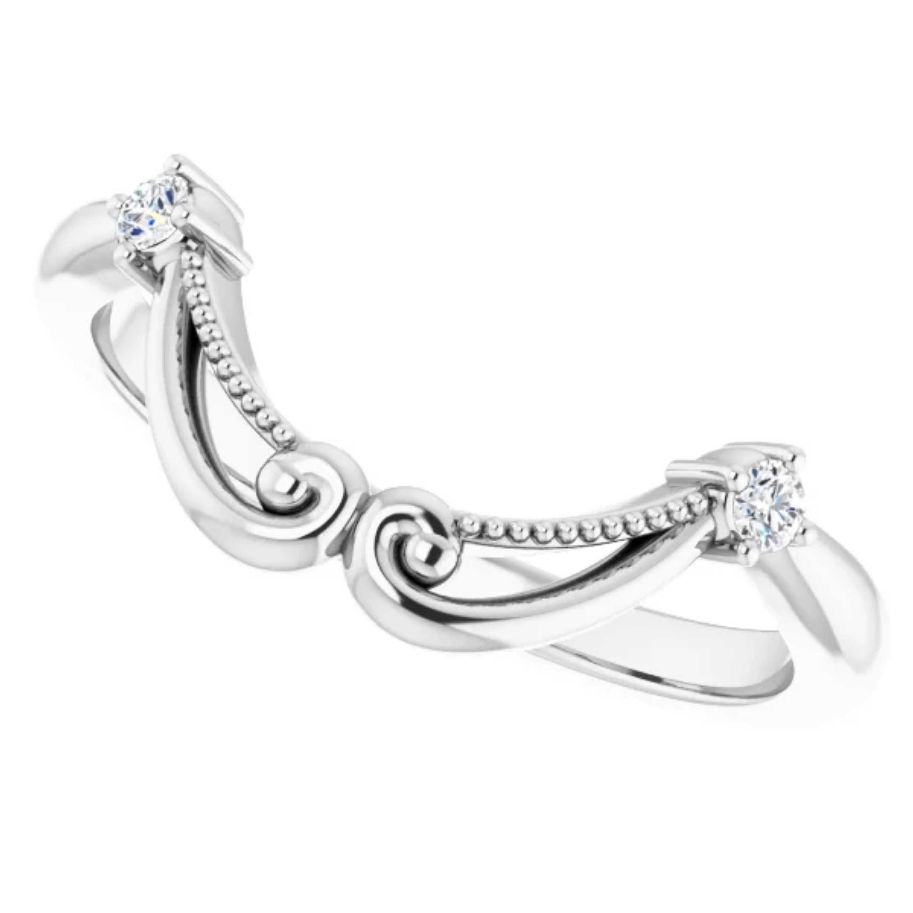 Vintage Style Halo GIA Diamond Round Engagement Wedding Ring Set 18k White Gold For Sale 1