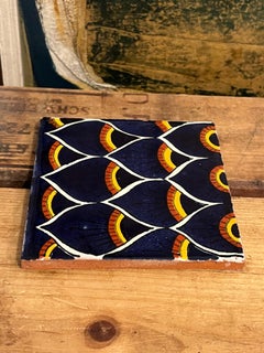 Vintage style hand painted decorative Tile.